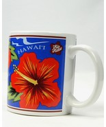 Vintage Hilo Hattie Mug 90s Hawaii Hibiscus Tropical Flower Print Coffee... - £19.51 GBP