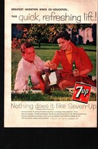 Greatest since Co-Education 1959 7up ad feed squirrel CO EDUCATION b2 - £16.91 GBP