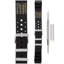 Morellato Straps U0359 Bomber Strap Black U0359198019CR18 - £27.93 GBP