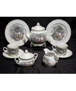 Currier &amp; Ives RARE 11-Piece Tea / Coffee Set AVON REPRESENTATIVE EXCLUS... - $80.08 CAD