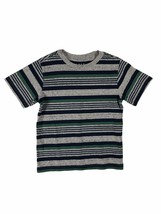 Basic Editions Short Sleeve T-Shirt - Gray w/Stripes - Unisex Kid&#39;s Size... - $8.14