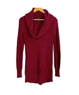 American Eagle AEO Cowl Neck Tunic Sweater Pullover Burgundy Red Knit Si... - £13.93 GBP