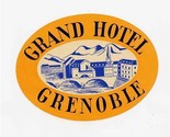  Grand Hotel Luggage Label Grenoble France  - £9.34 GBP