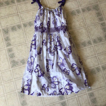 George Dress Easter Girls Size 8 Sleeveless Knee Length Floral Butterfli... - $16.12