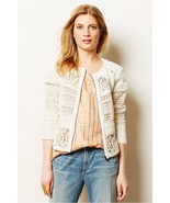 NWT ANTHROPOLOGIE IDYLLWILD LACE IVORY JACKET by ELEVENSES 4 - £79.92 GBP