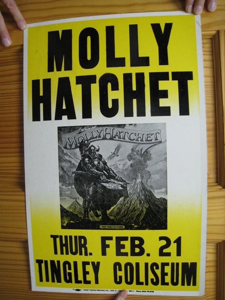 Molly Hatchet Poster Tingley Coliseum Other — free download