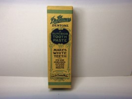 Vintage Dr Blumers Dentone Toothpaste Box (Empty) Lincoln Chemical Works - £7.87 GBP