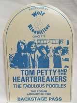 TOM PETTY - VINTAGE ORIGINAL 1980 THE FORUM CLOTH CONCERT BACKSTAGE PASS - $20.00