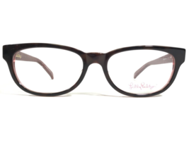 Lilly Pulitzer Eyeglasses Frames Emerson TO Brown Pink Rectangular 50-16-130 - $39.49