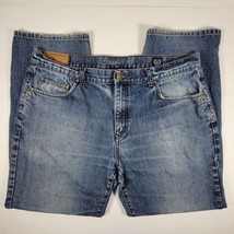 Chaps Ralph Lauren Jeans Straight Fit Blue Cotton Size 38 X 30 Adult Mens - £13.54 GBP