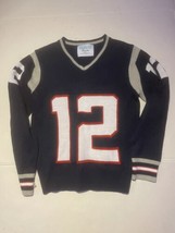 Tom Brady New England Patriots Womens XS Sweater Knit 100% Acrylic Blue  - £23.75 GBP