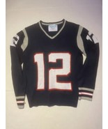 Tom Brady New England Patriots Womens XS Sweater Knit 100% Acrylic Blue  - £23.42 GBP