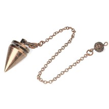 Chain Fashion Jewelry Amulet Dowsing Gold Silver Antique Copper Reiki Pendulum P - £10.12 GBP