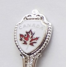 Collector Souvenir Spoon Canada Maple Leaf Red on White Background Cloisonne - £3.92 GBP