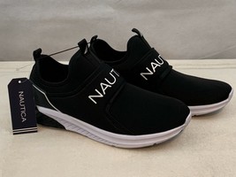 NEW! Kids Nautica Coaster Sneakers Tennis Shoes Fashion Black Boys Girls 5 - £17.07 GBP