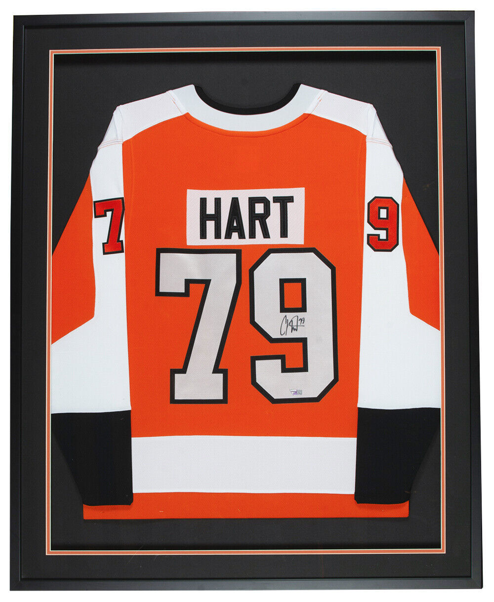 Primary image for Carter Hart Signé Encadré Philadelphia Flyers Fans Hockey Jersey Fanatiques