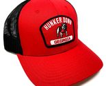 MVP UGA Georgia Bulldogs Mascot Patch Logo Red &amp; Black Mesh Trucker Curv... - £17.66 GBP