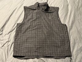 Chaps Golf 78 Vest XXL Stay Dry Black Plaid Full Zip Lightweight - €19,33 EUR