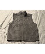 Chaps Golf 78 Vest XXL Stay Dry Black Plaid Full Zip Lightweight - €19,33 EUR