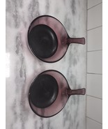 Corning Ware Visions Cranberry Glass Sauce Pan, Non-Stick Bottom, 0.5L Pair - $343.07 MXN