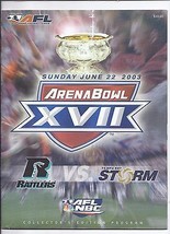 Arena Bowl 17 XVII Program 2003 Arizona Rattlers Tampa Bay Storm AFL - £64.08 GBP