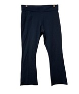 American Giant Leggings  Flare Pant Sz 10 Crop  Stretch Navy Blue Womens - $19.79