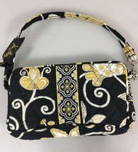 Vera Bradley Yellow Bird Cotton Wristlet Small Handbag Retired Made in USA - $22.05