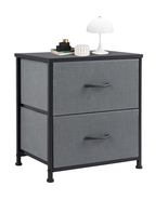 2-Drawer Fabric Storage Dresser, Nightstand for Bedroom, Closet, Storage... - €48,62 EUR
