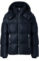 Mackage Mikko Men&#39;s Black Lambskin Hooded Down Parka Jacket Size US 42 $1850 NWT - £1,035.89 GBP