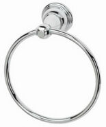 Vintage Towel Ring, Chrome - $525.46 MXN
