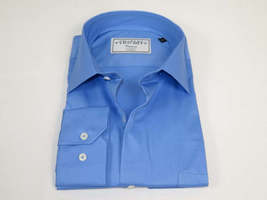 Men's Shirt Charles TYRWHITT Turkey 100% Cotton Spread Collar CHT-13 Blue image 3