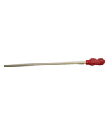 The Peanut Shoppe Vintage Red Drinking Straw Embossed Nut Shaped Top Retro Cool - $14.54
