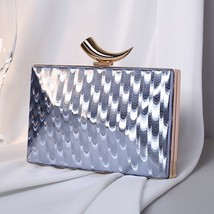 Women&#39;s Bag Luxury Designer Handbags Horns Metal Shape Clutch Purses Evening Bag - £37.49 GBP