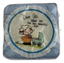 Vtg Dear God Kids Greetings &quot;Dear God Thank You For This Beautiful Gift&quot; Boy - £11.19 GBP