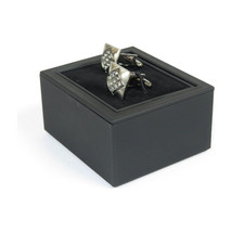 Men J.Valintin Cufflinks by Vitorofolo for French Cuff Shirt V39-22 Silver Stone image 3