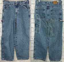 Womens Tommy Hilfiger Blue Jean Denim Size 8 Cotton Relaxed Pants - $21.02