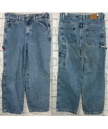 Womens Tommy Hilfiger Blue Jean Denim Size 8 Cotton Relaxed Pants - $21.02