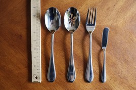 Lot Of 4 Oneida ICARUS Stainless Glossy Serving Utensil Spoons Made in V... - $19.00