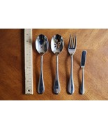 Lot Of 4 Oneida ICARUS Stainless Glossy Serving Utensil Spoons Made in V... - €16,09 EUR