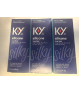 KY SILICONE TRUE FEEL PERSONAL LUBRICANT 3 PACK 1.5 OZ EACH NEW 04/2026 - €12,75 EUR