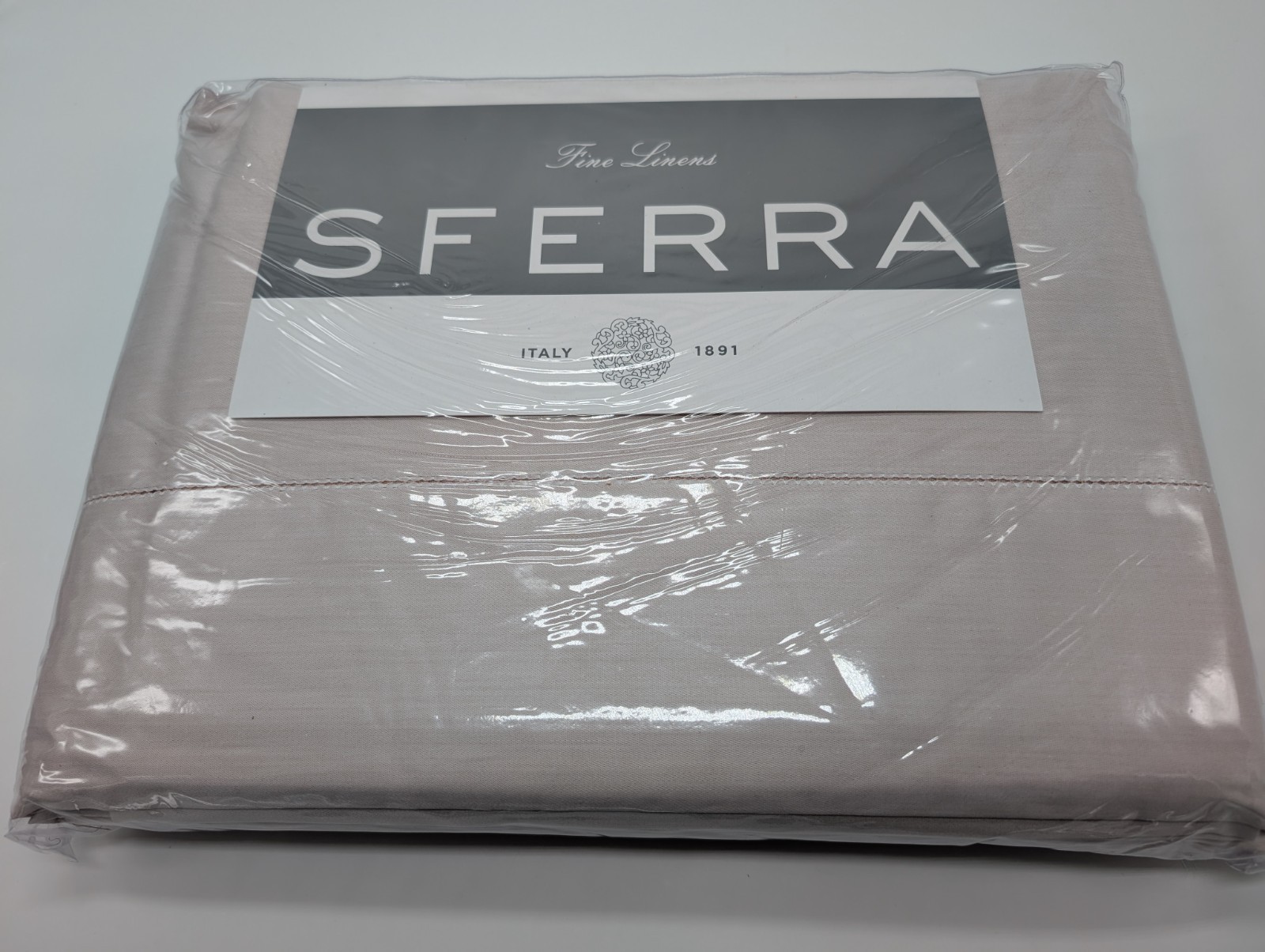 Sferra Corda Light Pink King Sheet Set 4PC Solid 100% Cotton Sateen Italy NEW Item image 8