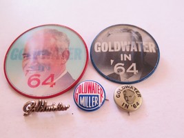 Lot Of 5 Barry Goldwater 2 Flicker Pinback Buttons VARI-VUE - £13.49 GBP