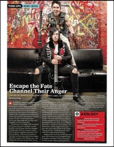 Escape The Fate Monte &amp; Michael Money Ibanez Prestige guitars 8 x 11 article - £3.38 GBP