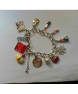 Vintage Avon 125th Anniversary Silver-tone Enamel Charm Bracelet - $64.55 CAD