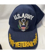 U.S. Army Veteran Baseball cap hat. Navy Embroidered Adjustable - £15.79 GBP