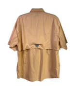 Columbia PFG Fishing Shirt Mens XL Short Sleeve Khaki Vented Pockets Omn... - £20.11 GBP