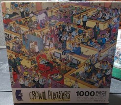 Jan Van Haasteren 1000pc Jigsaw Puzzle Crowd Pleasers 2010 Office Space ... - $41.78