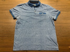Ted Baker London Men’s Blue Short-Sleeve Polo Shirt - Size 4 or Large - £11.95 GBP