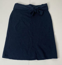 Club Monaco women’s M navy blue knit knee length pencil skirt P2 - £13.49 GBP