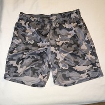 Tek Gear Men&#39;s Camo Athletic Shorts - Size Large - Gray - Gym Workout Ex... - $14.25